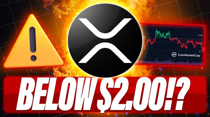 XRP PRICE TURNS RED - XRP MAY GO BELOW $2.00 - XRP HAS NO CEO - WHAT IF THE U.S. DOESN'T GET CLARITY